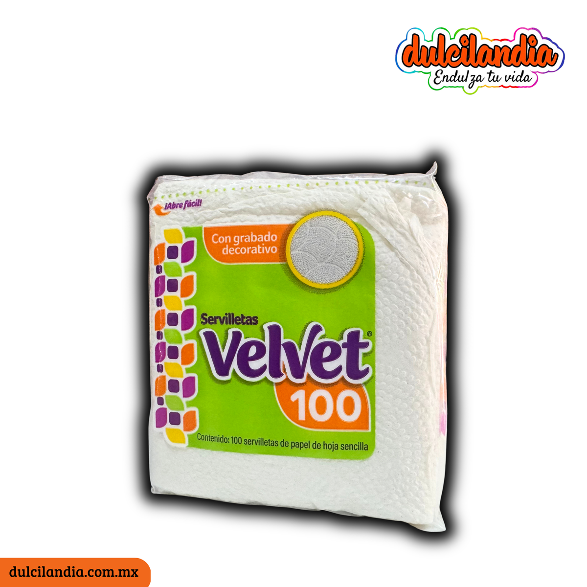 Servilletas de Papel VELVET Empaque c/100
