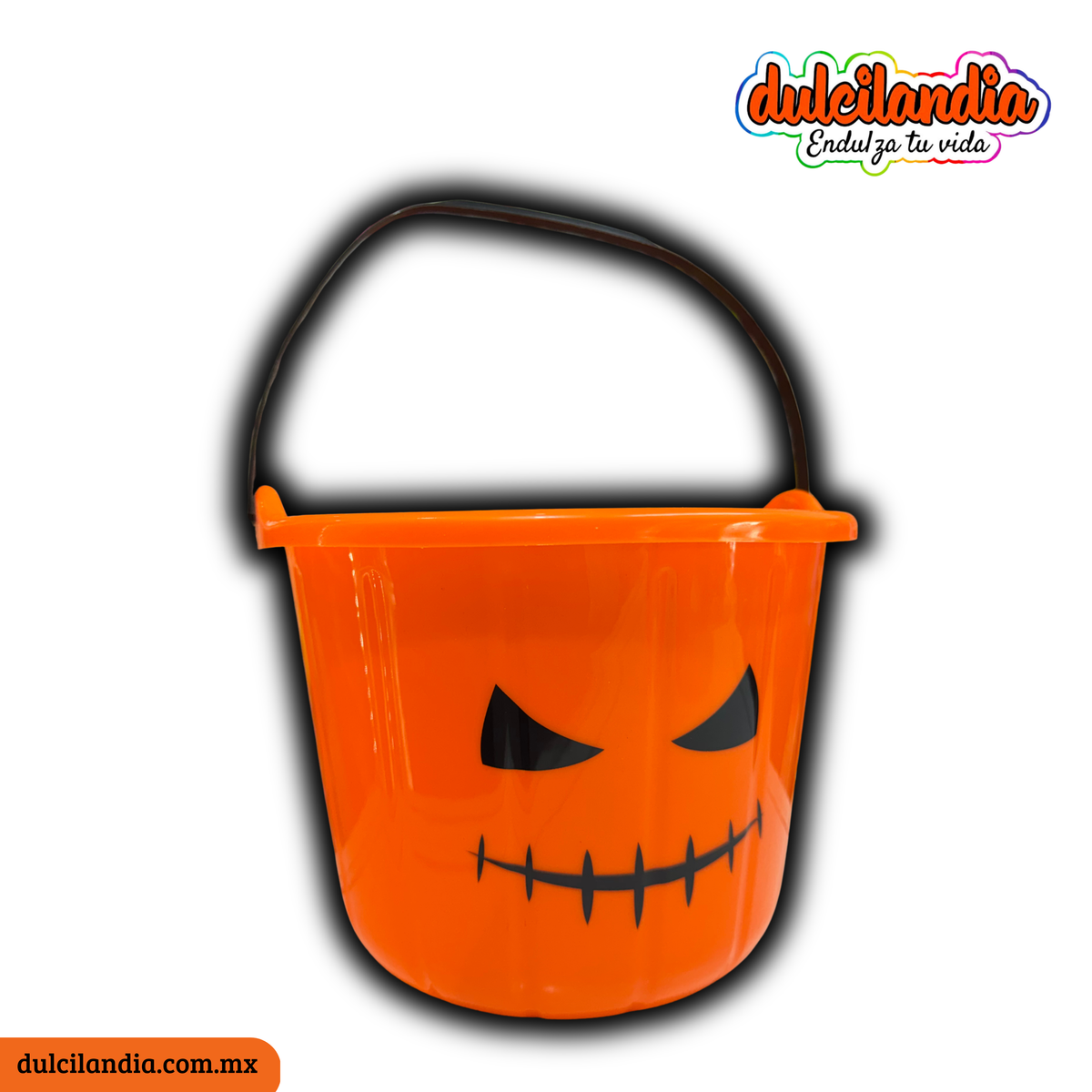 Cubetas Calabazas de Plástico Dulceros Grandes HALLOWEEN