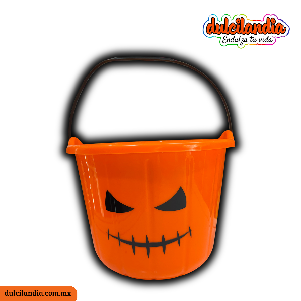 Cubetas Calabazas de Plástico Dulceros Grandes HALLOWEEN