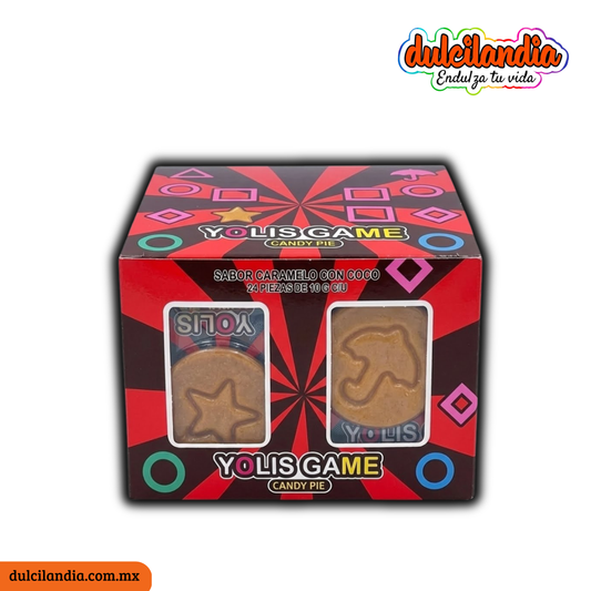 Yolis Game Caramelo Dalgona Juego del Calamar Surtido 10g YOLIS Exhibidor c/24