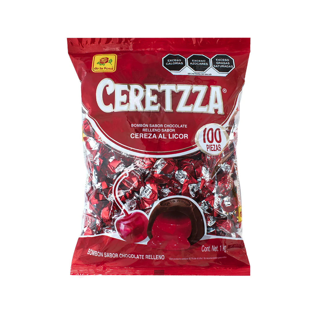 Chocolates Rellenos Ceretzza 10g DE LA ROSA Bolsa c/100