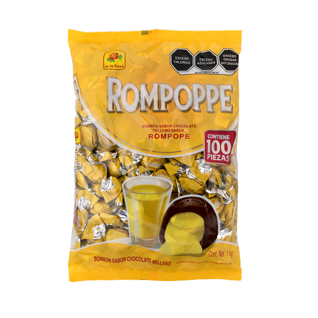 Chocolates Rellenos Rompoppe 10g DE LA ROSA Bolsa c/100