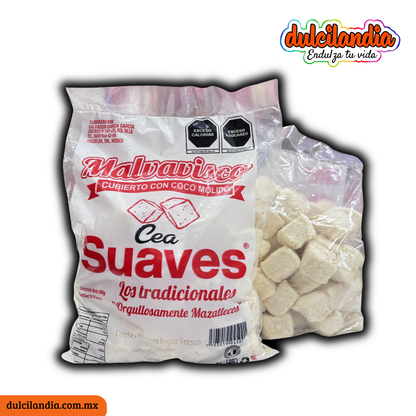 Bombones Suaves de Mazatlán CEA Bolsa c/50 LOS TRADICIONALES 🥥
