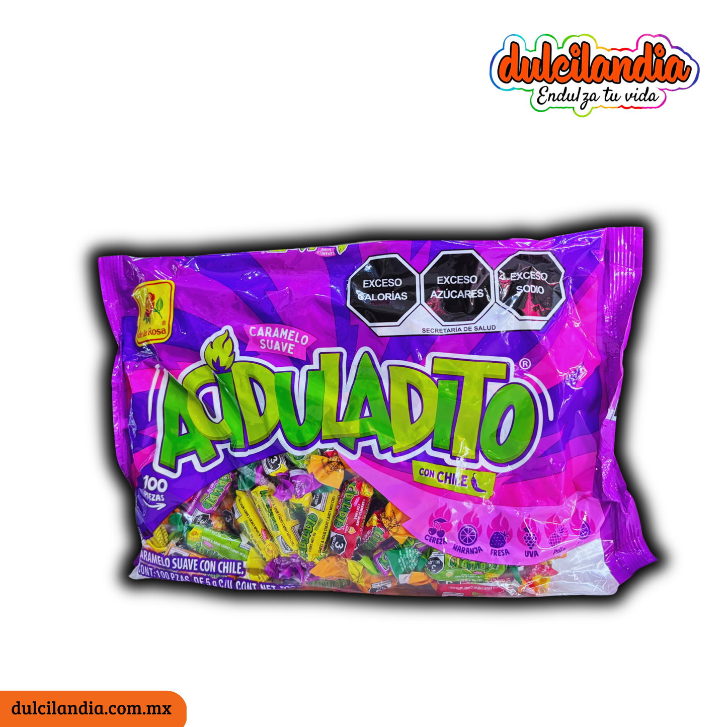 Caramelos Suaves Aciduladito 5g DE LA ROSA Bolsa c/100