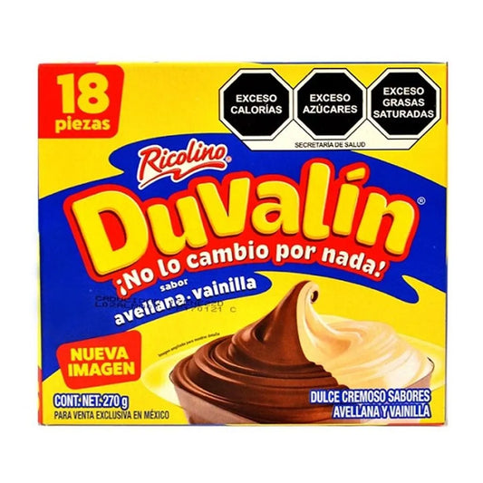 Duvalín Bisabor Avellana-Vainilla 15g RICOLINO Caja c/18