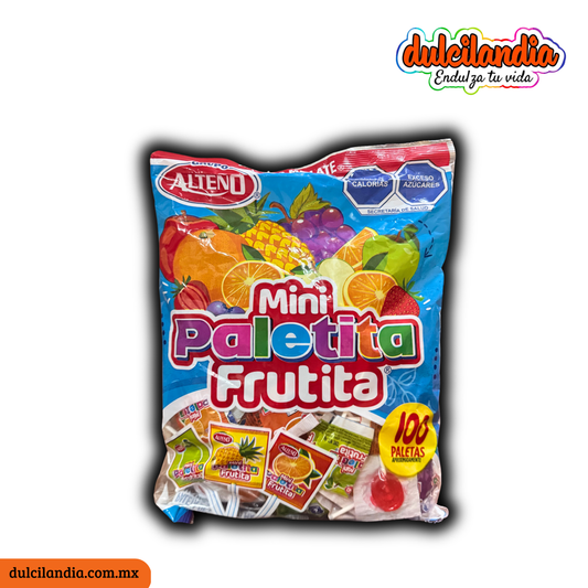 Paletas Mini Paletita Frutita Surtida 4g ALTEÑO Bolsa c/100