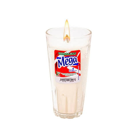 Veladora de Vaso Scorpio Liso Mega PROFINA Cartón c/20